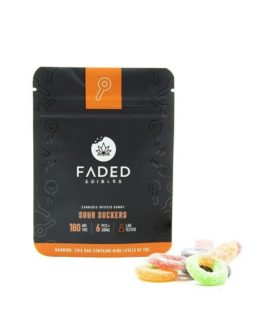 Faded Edibles | Sour Suckers | 180mg