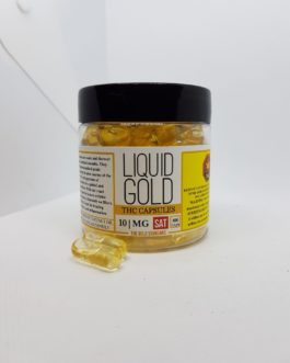 Liquid Gold | THC Capsules | Sativa 10mg (sold by pill)