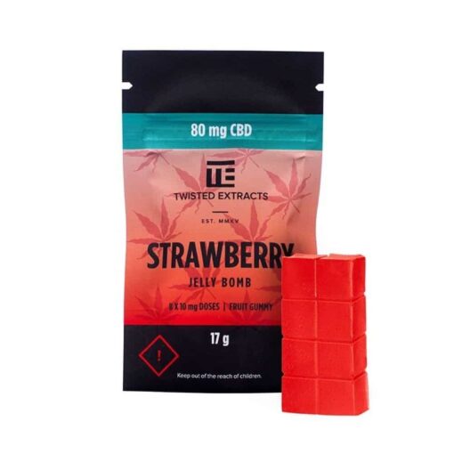 Buy Twisted Extracts CBD Strawberry Jelly Bomb Online