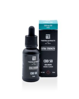 Twisted Extracts Extra Strength Oil Drops | Orange Flavoured | 1500mg CBD | 30ml