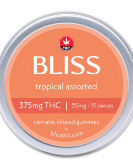 Bliss | Tropical Assorted | Cannabis Infused Gummies | 375mg