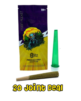 Blitz | Moon Rocket | Premium Kief Pre-roll | 20 Joints