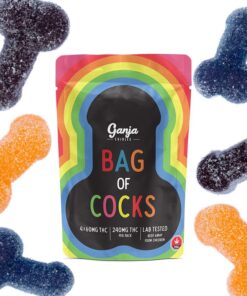 Buy Ganja Edibles Bag of Cocks Sour Assorted Online