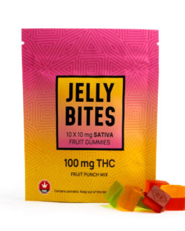 Jelly Bites | Sativa | Fruit Punch Mix | 100mg