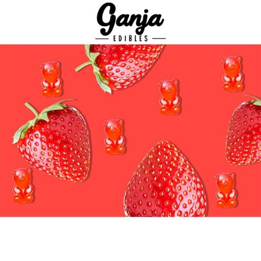 Buy Ganja Gummy Bears Strawberry Cannabis Weed Edibles Gummies Online