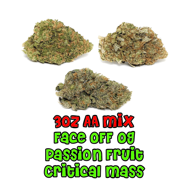 3 oz AA+ Mix Face Off OG Passion Fruit Critical Mass Tale of