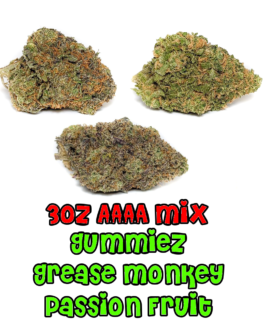 3 oz AAAA+ Mix | Gummiez | Grease Monkey | Passion Fruit