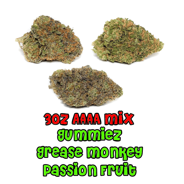 3 oz AAAA+ Mix Gummiez Grease Monkey Passion Fruit 1 Online Dispensary Canada Buy