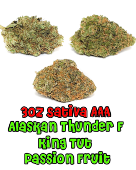 3 oz SATIVA AAA+ | Alaskan Thunder Fuck | King Tut | Passion Fruit