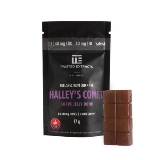 Buy Twisted Extracts Halley's Comet 1:1 CBD THC Jelly Bomb Gummies Online