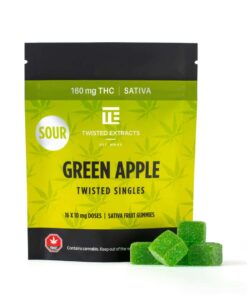 Buy Twisted Extracts Twisted Singles Green Apple Gummies Online