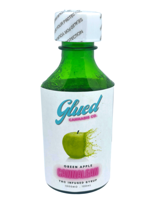 Buy Glued Green Apple Cannalean THC Infused Syrup Online