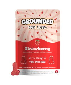Buy Grounded High Dose Cocks Strawberry 1000mg Cannabis Weed Edibles Gummies Online