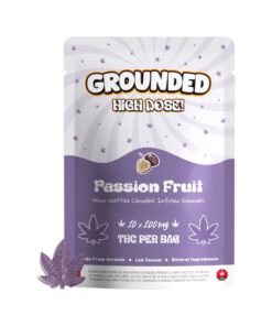 Buy Grounded High Dose Leafs Passion Fruit 1000mg Cannabis Weed Edibles Gummies Online
