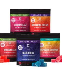 Buy Twisted High Dose Sour Twisted Singles 1200mg Cannabis Weed THC CBD Gummies Online