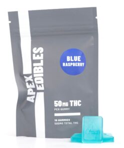 Buy Apex Edibles Blue Raspberry Cannabis Weed THC Gummies Edibles Online