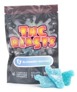 Buy THC Blasts Blueberry Bigfoot Cannabis Weed THC Gummies Edibles Online