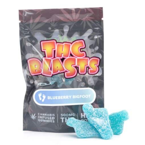 Buy THC Blasts Blueberry Bigfoot Cannabis Weed THC Gummies Edibles Online