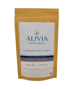 Buy Alivia Cannabis Weed Milk Bath Full Spectrum CBD 240mg Online